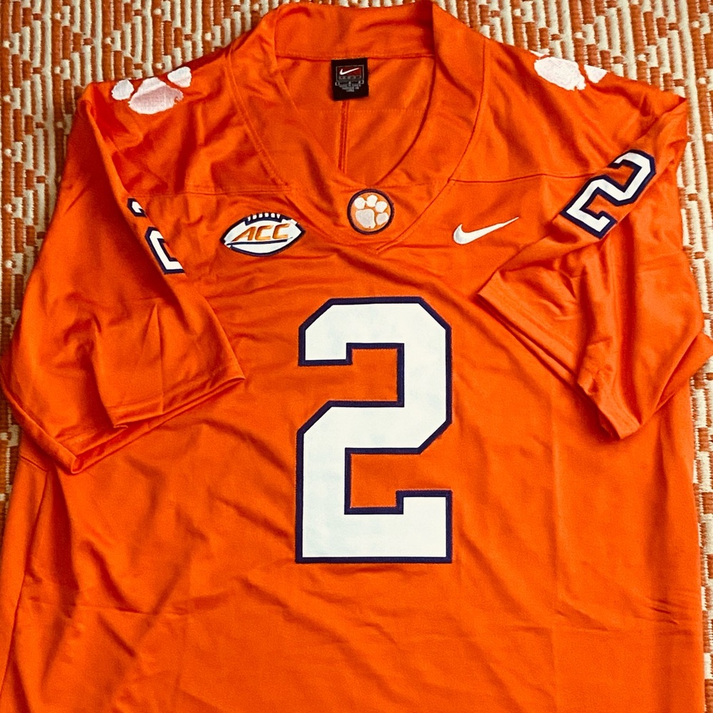 Clemson Tigers  #2 Cade Klubnik Orange Jersey Sz:Large
